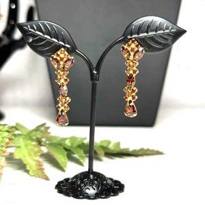 Clear Crystal Stud dangling Earrings